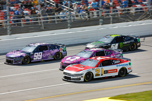 Car number 21 on track