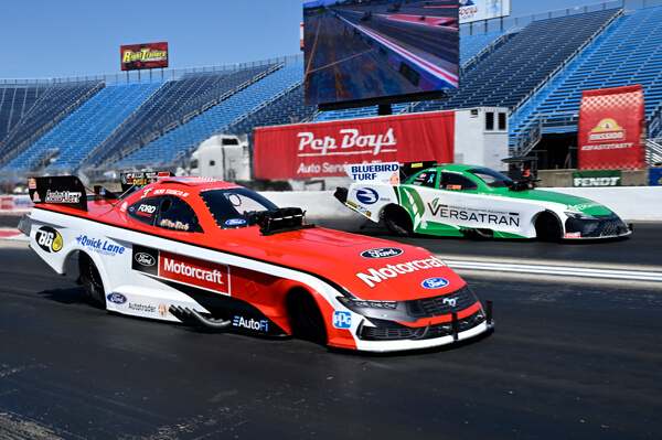NHRA car ready to go down the track