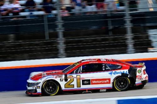 Number 21 car on track