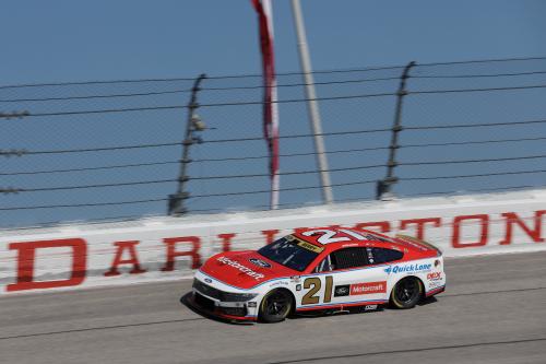 Car on track at Darlington