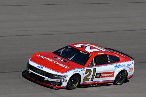 Zoomed in car number 21 on track