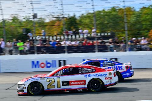 Number 21 car on track