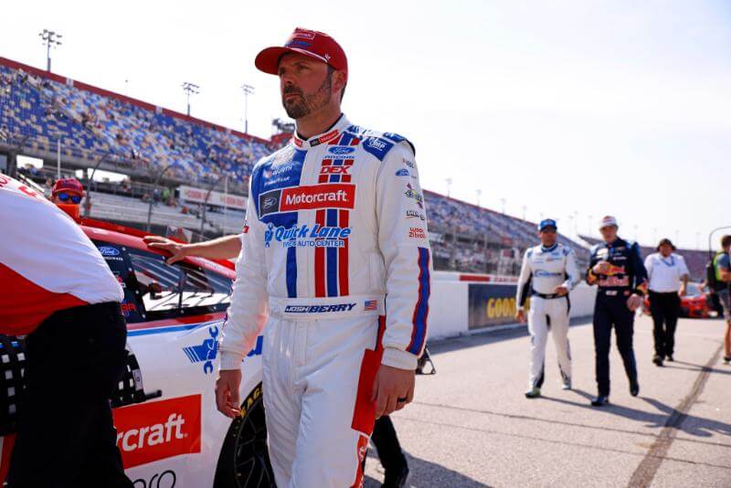 Candid shot of Josh Berry near his NASCAR