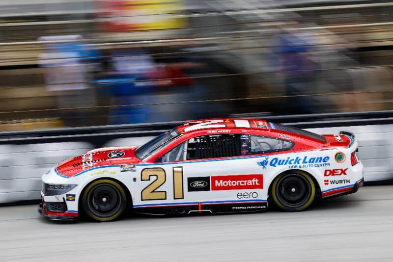 Side view of car number 21